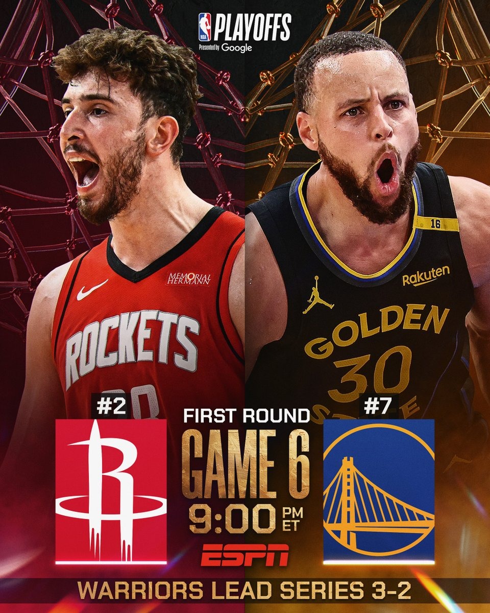 Poster Warriors vs. Rockets Game 6