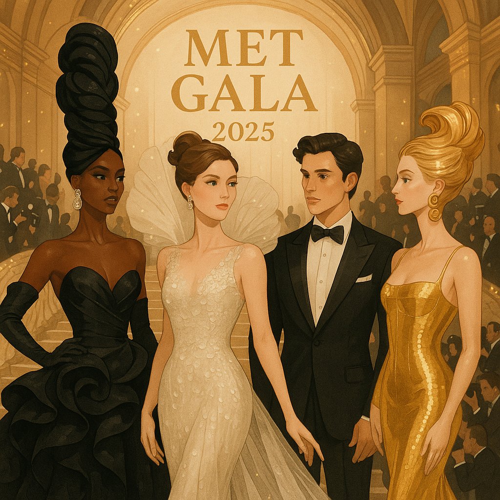 ilustrasi met gala 2025