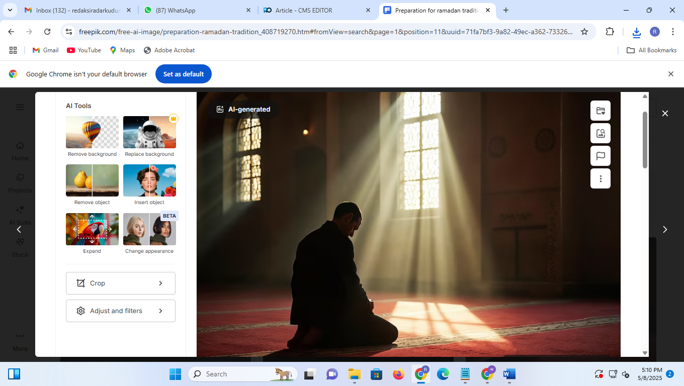 Ilustrasi: Berdoa. (Freepik)