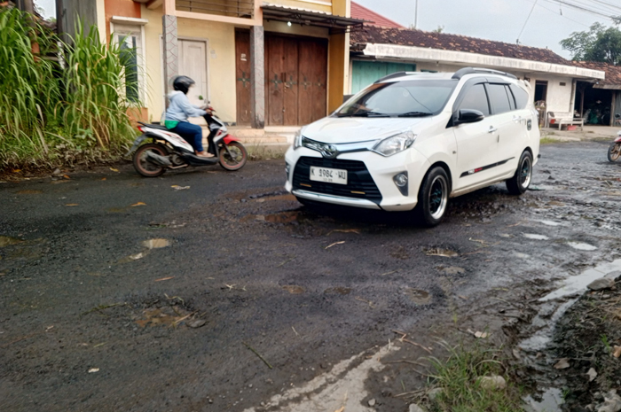 MIRIS: Para pengendara sedang melintas di jalan alternatif Pati - Rembang tepatnya di Desa Tamabahmulyo, Kecamatan Jakenan.