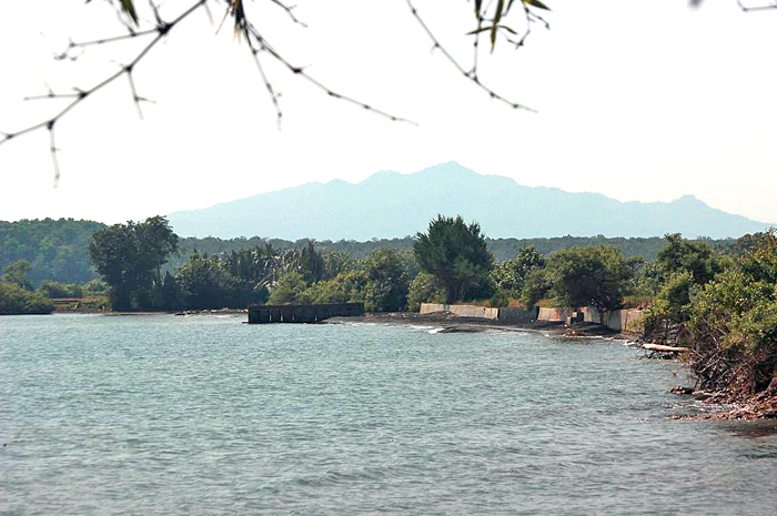PEMANDANGAN INDAH: Salah satu sisi calon lokasi Pelabuhan di Pantai Balong, Kecamatan Kembang, Jepara, dilihat dari atas.