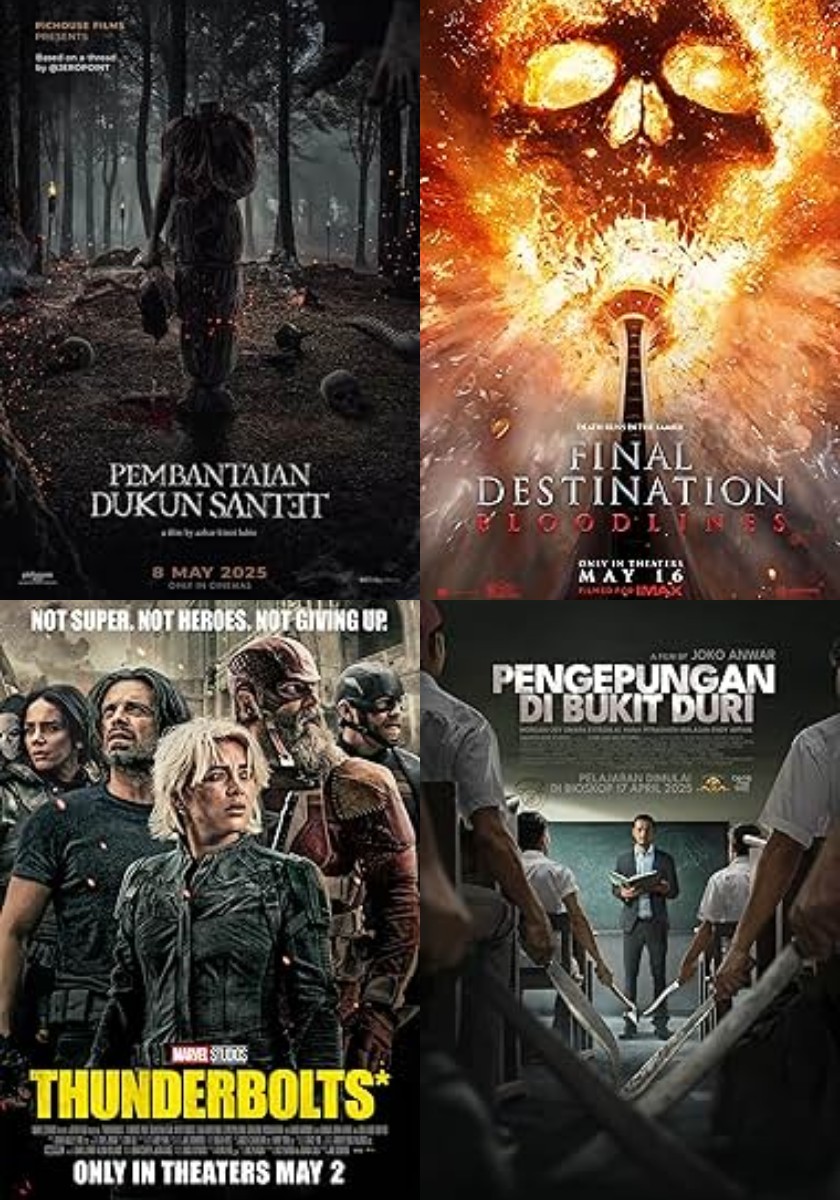 Poster 4 rekomendasi film di bioskop (Sc: IMDb)