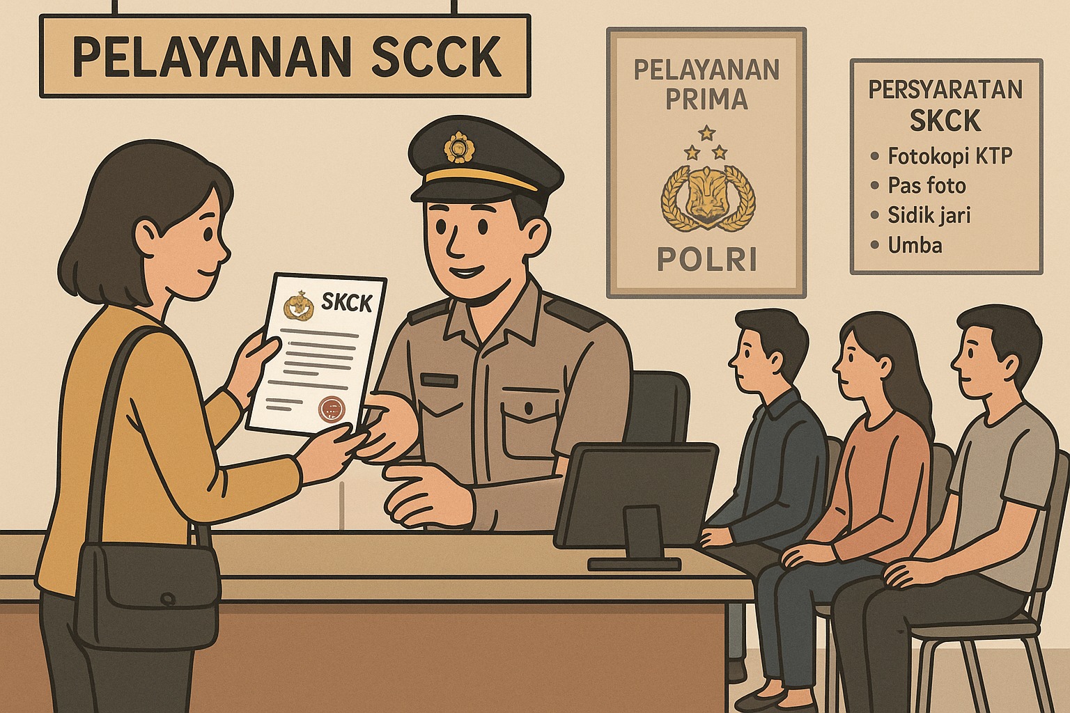 Ilustrasi Membuat SKCK.