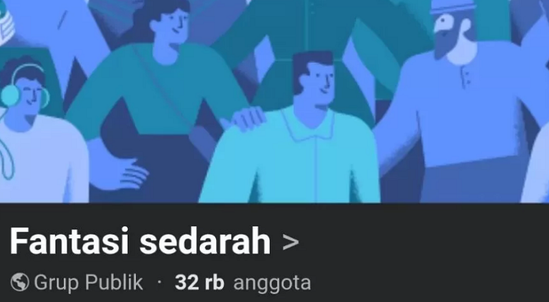 Grup facebook bertema menyimpang bernama fantasi sedarah