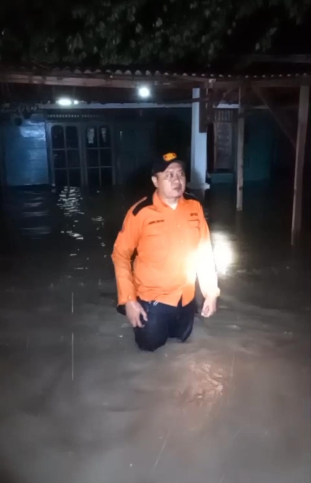 Banjir akibat hujan deras yang mengguyur beberapa kecamatan di Blora