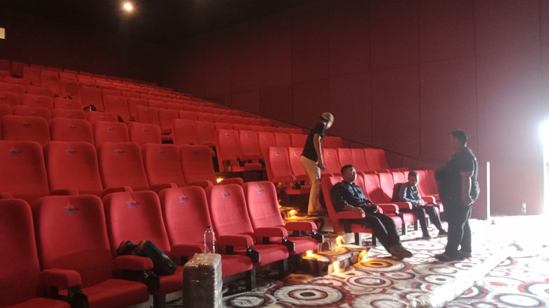 NYAMAN: Studio bioskop di Rembang yang akan &nbsp;segera beroperasi dalam waktu dekat