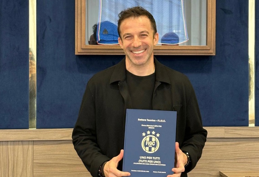 Del Piero mengantongi lisensi kepelatihan  UEFA Pro