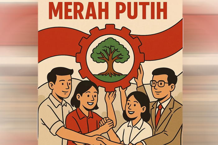 Ilustrasi Koperasi Merah Putih
