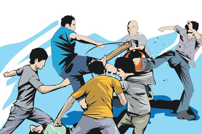 Ilustrasi aksi kekerasan