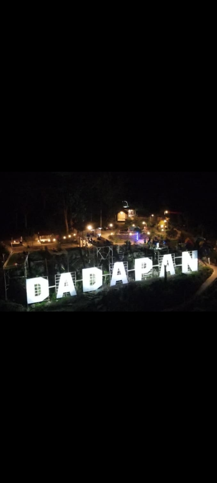 Tulisan Dadapan di Puncak Panggang.