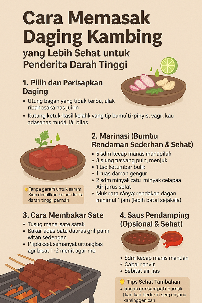 TIPS MEMASAK DAGING KAMBING