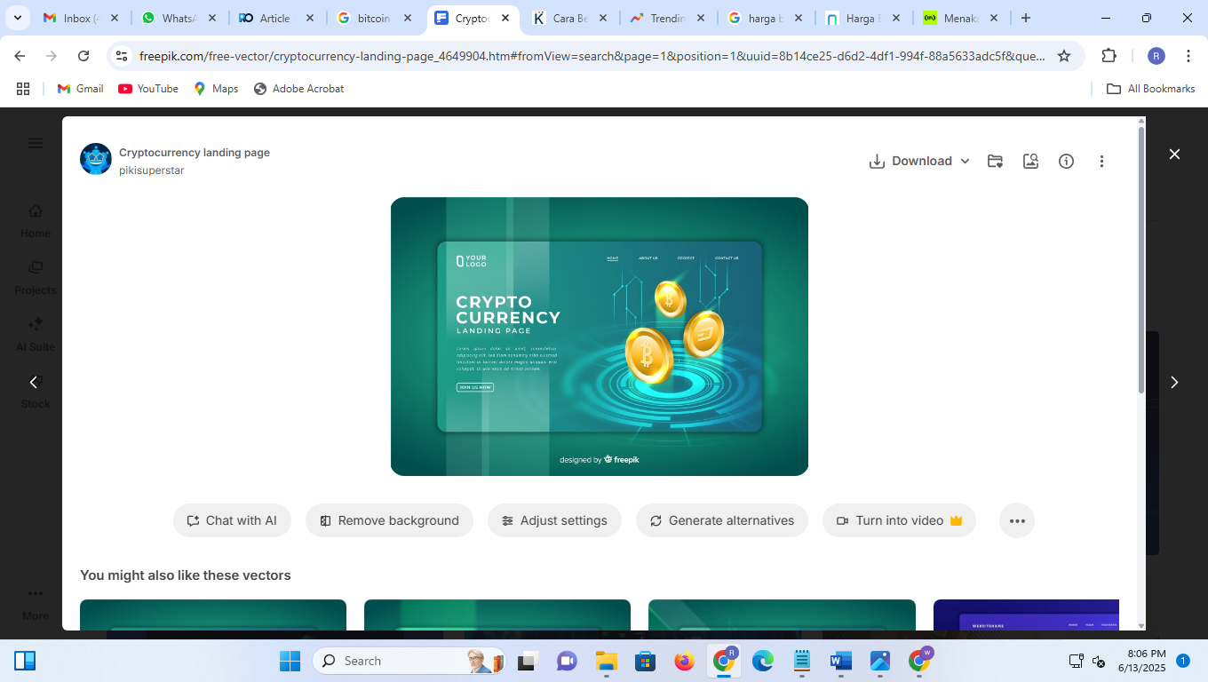 Ilustrasi Cryptocurency. (By Freepik)