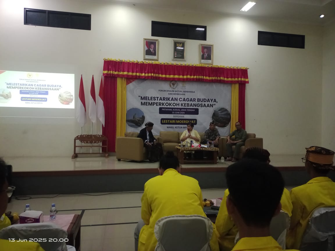 Wakil Ketua MPR RI Lestari Moerdijat saat hadir dan memaparkan materi dalam diskusi