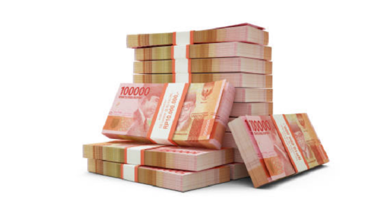 Ilustrasi tumpukan uang