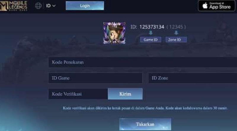 Klaim Kode Redeem Mobile Legend
