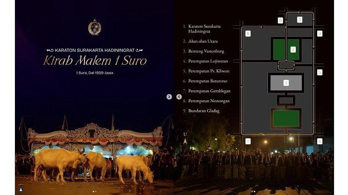 Rute dan Jadwal Kirab Malam 1 Suro Solo 2025