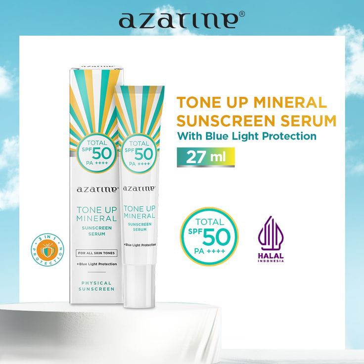 Azarine Tone Up Mineral Sunscreen Serum SPF 50 PA++++ (Tinted Edition)