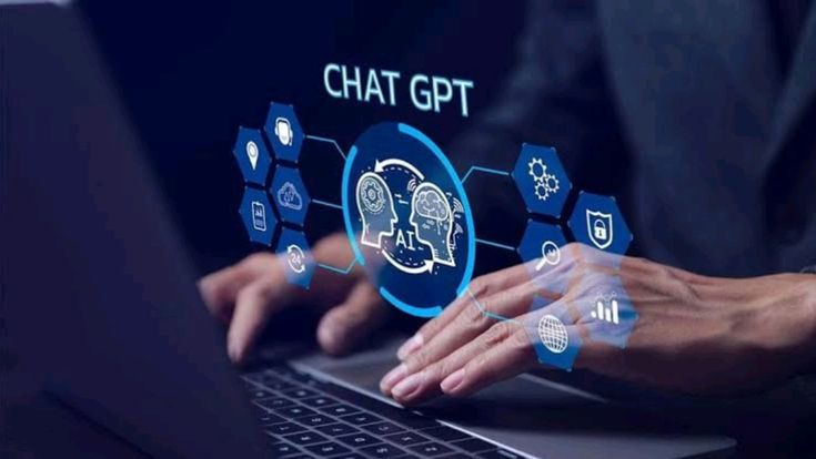 Ilustrasi manusia yang sedang memanfaatkan ai chatgpt