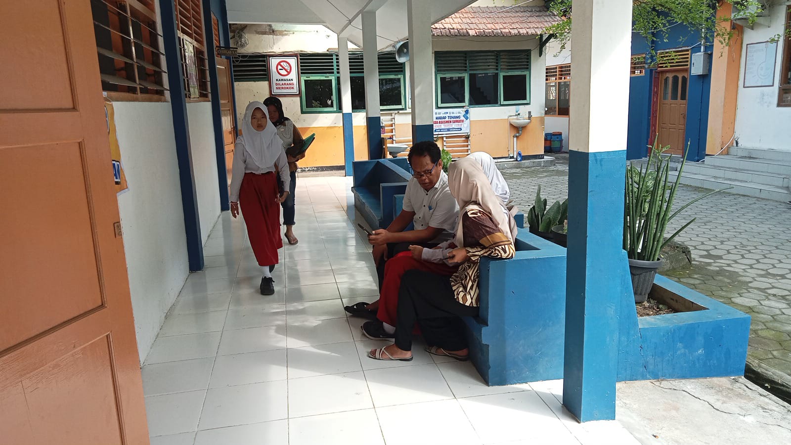 SELEKSI: Salah satu SPMB SMP di SMPN 1 Grobogan belum lama ini.