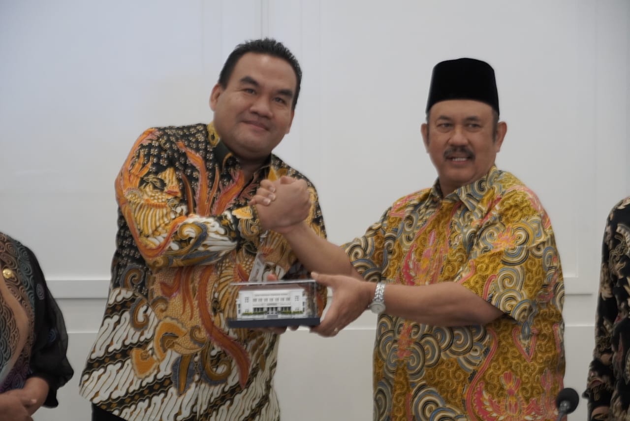 LOBI: Bupati Blora Arief Rohman saat bertemu dengan Kepala Badan Perencanaan Pembangunan Nasional (Bappenas) RI, Rachmat Pambudy untuk memperjuangkan DBH Migas belum lama ini.