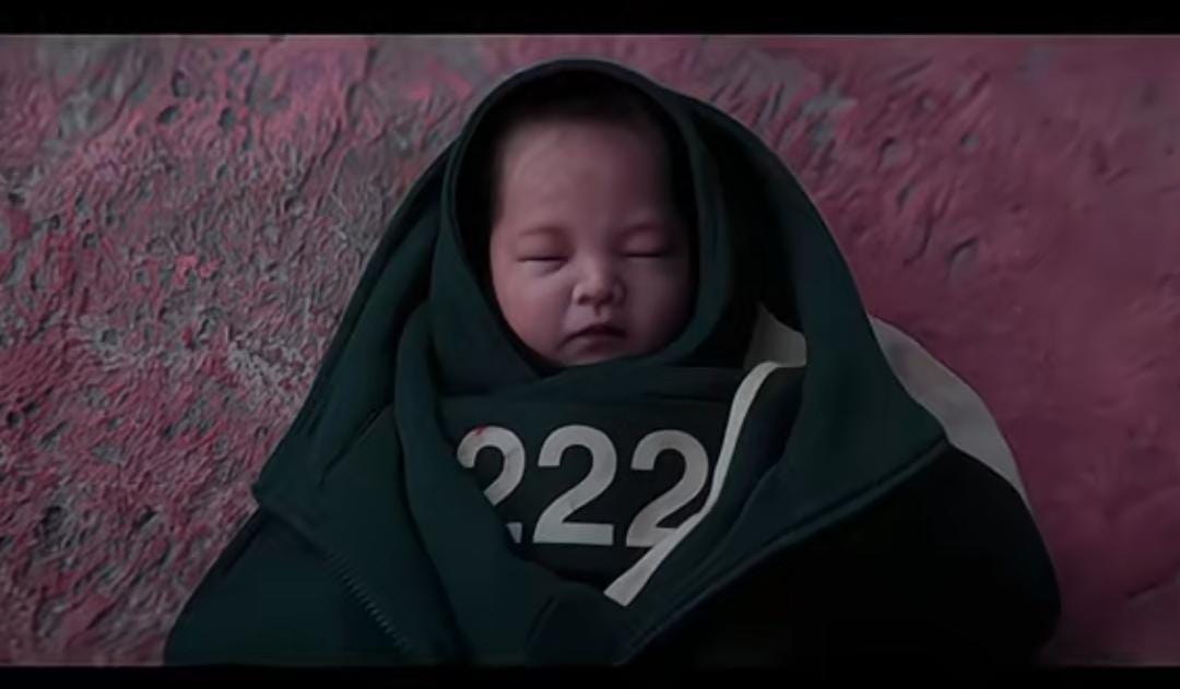 Bayi 222 yang memenangkan permainan squid game 3, viral dimedia sosial