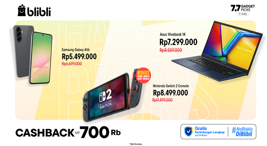 Promo 7.7 Gadget Picks Juli 2025 dari Blibli