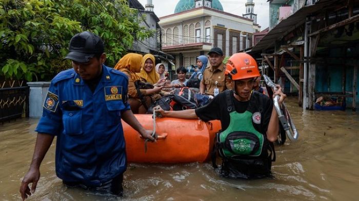 Banjir masih kepung wilayah Kota Tangerang.
