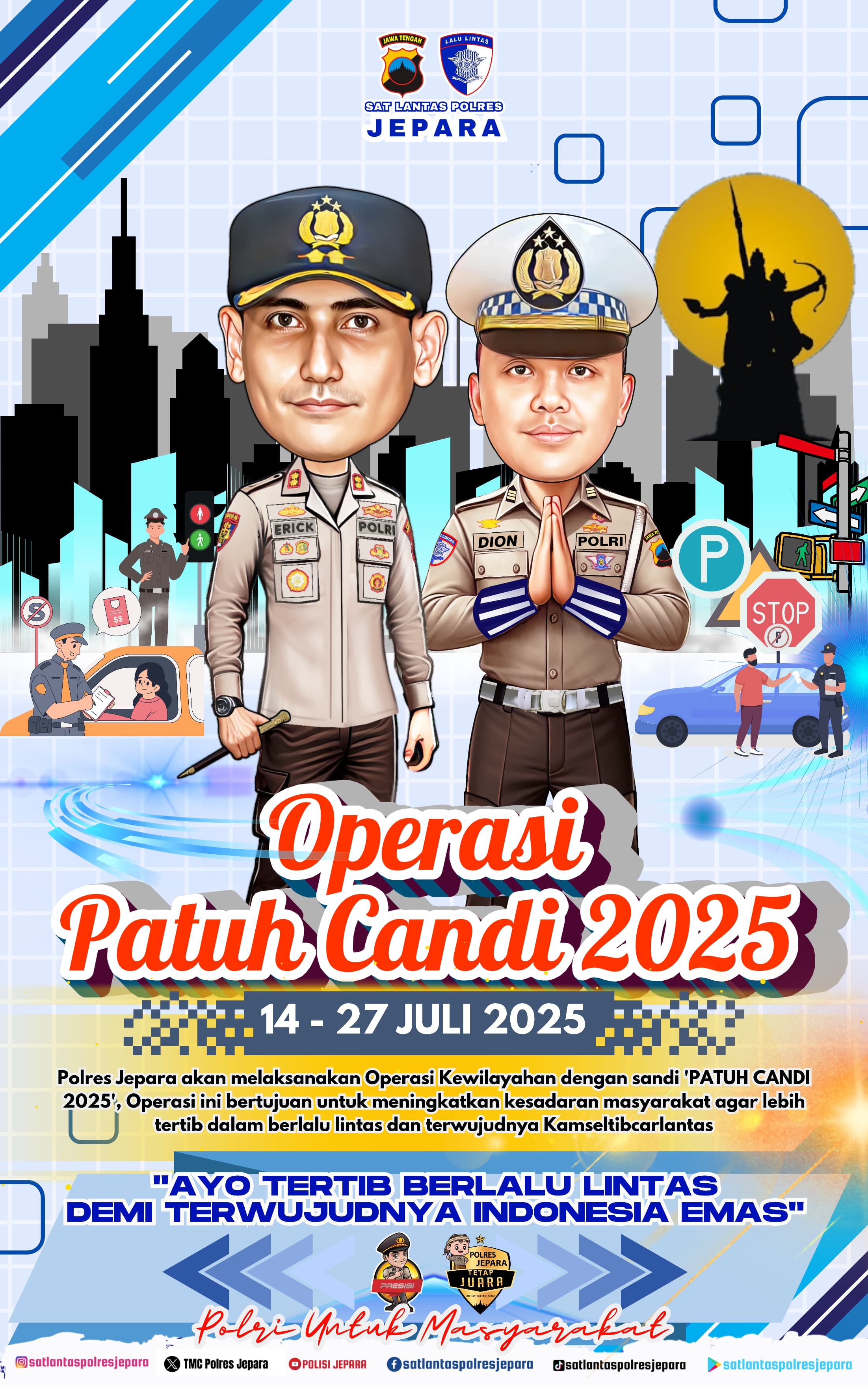 Ops Patuh Candi 2025 Akan Digelar, Polres Jepara Ajak Masyarakat Tingkatkan Kesadaran Berlalu Lintas