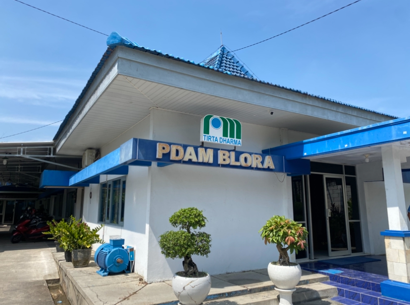 KEREN: Gedung PDAM Tirta Amerta Blora yang terletak di Jalan Blora-Rembang KM 3.7 Ds Tempurejo, Kec Blora. PDAM Blora targetkan seyor dividen Rp 1,4 Miliar