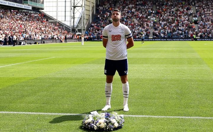 Momen mengenang Diogo Jota dalam laga pramusim Liverpool Vs Preston North End.