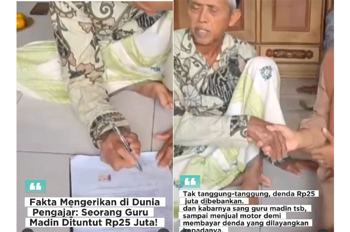 Guru madin di&nbsp;Desa Ngampel, Kecamatan Karanganyar, Kabupaten Demak, menjadi sasaran tuntutan hukum dari wali murid.
