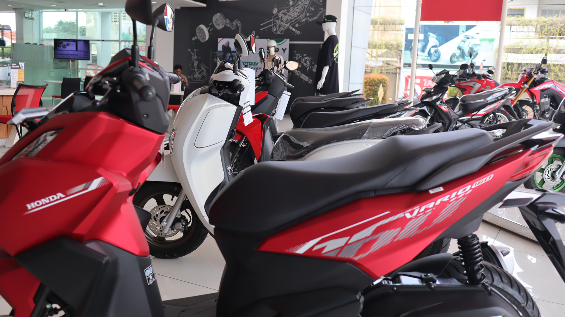 Ilustrasi foto motor Honda Vario