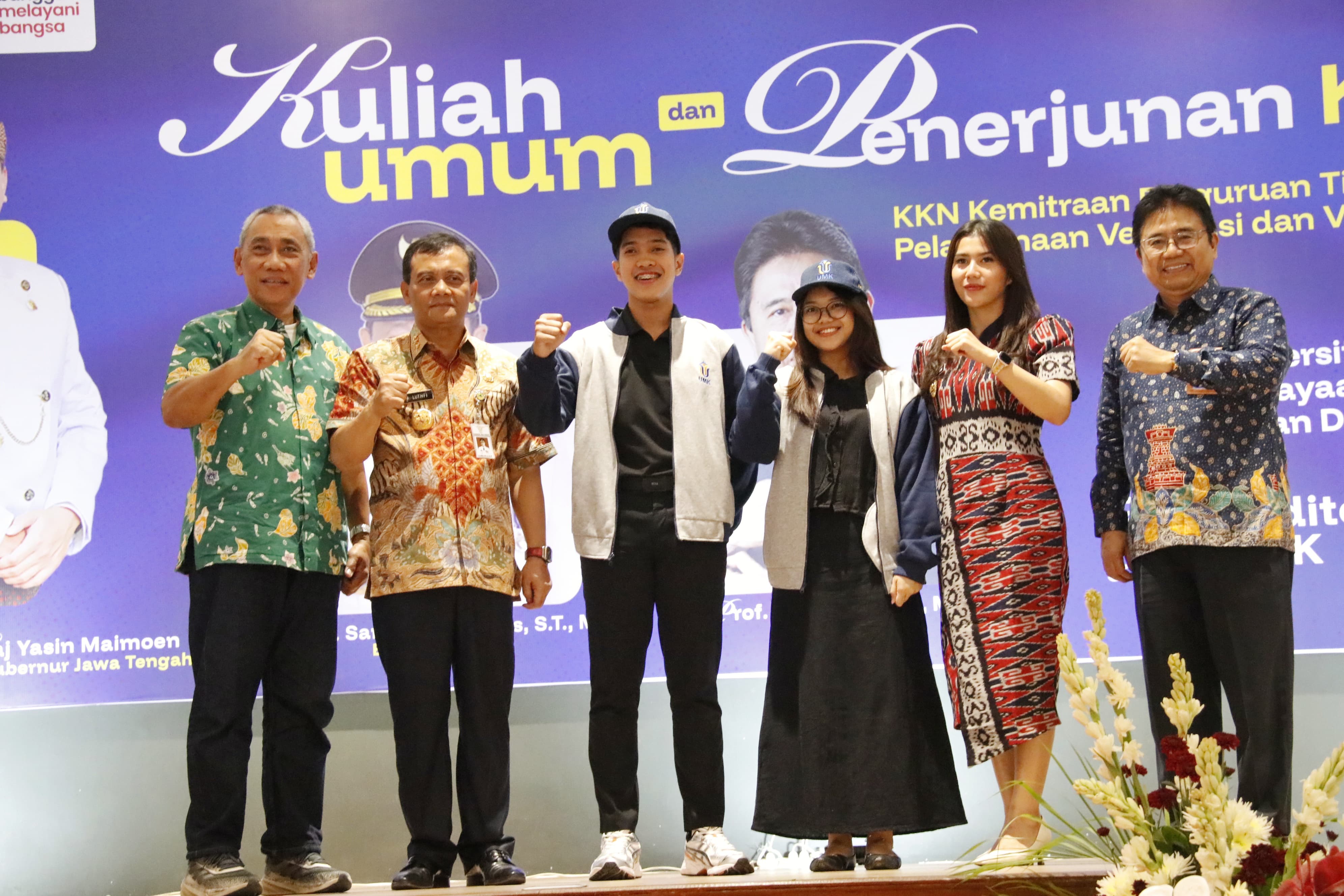 Pelepasan dan pemberangkatan 1.910 mahasiswa Kuliah Kerja Nyata (KKN) Tematik RTLH di Universitas Muria Kudus (UMK)