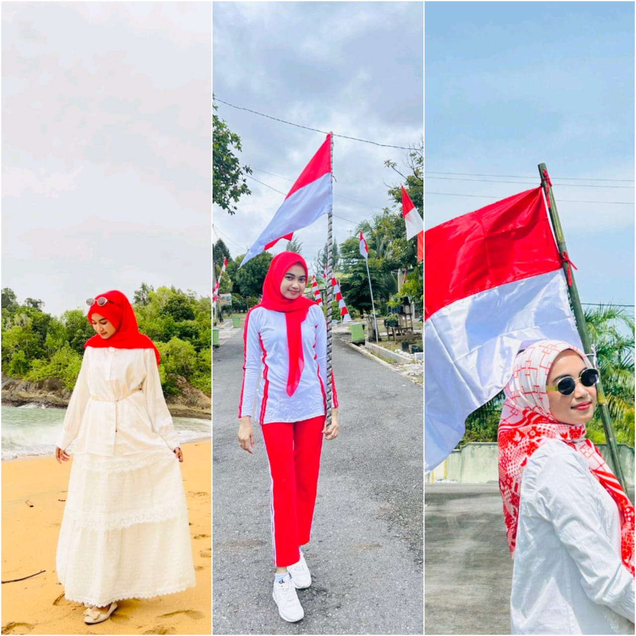 KECE: Penampilan salah satu anggota persit untuk ramaikan lomba challenge fashion Merah Putih.