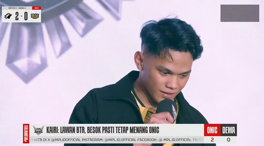 SKYLAR DEBUT BERSAMA ONIC ESPORTS