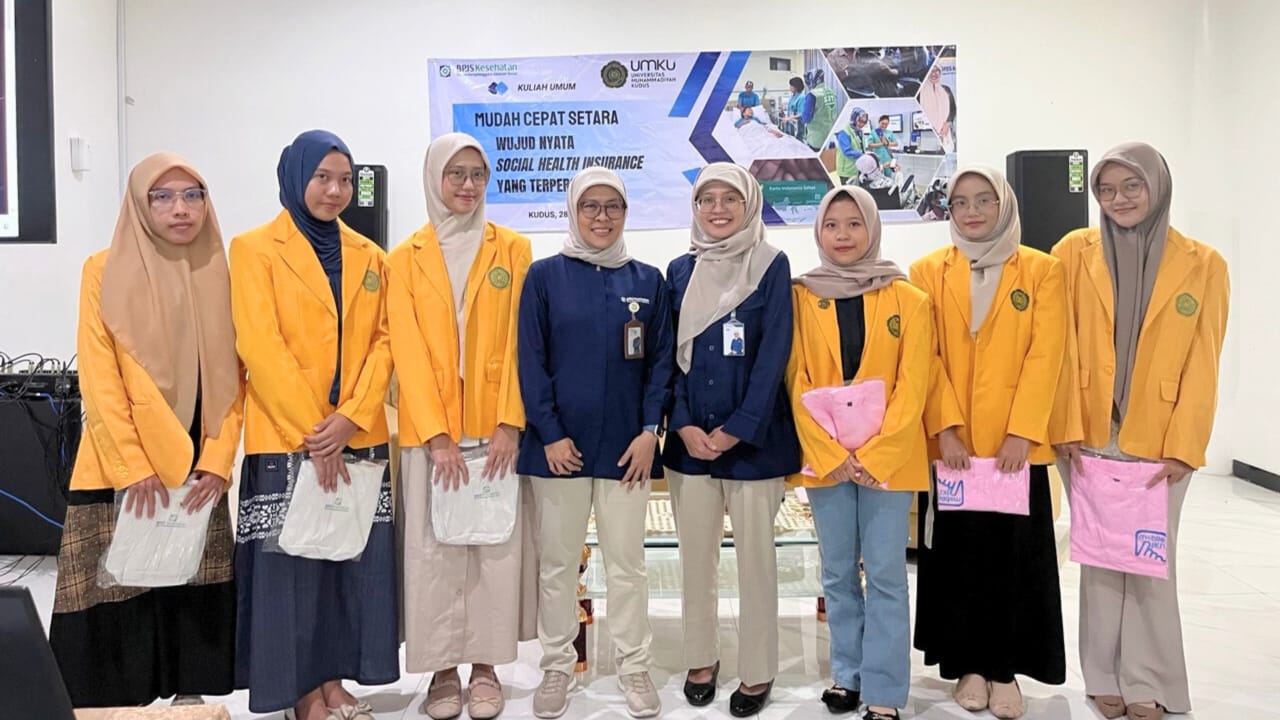 BPJS Kudus Goes to Campus di Universitas Muhammadiyah Kudus (UMKU) pada Kamis (28/08).