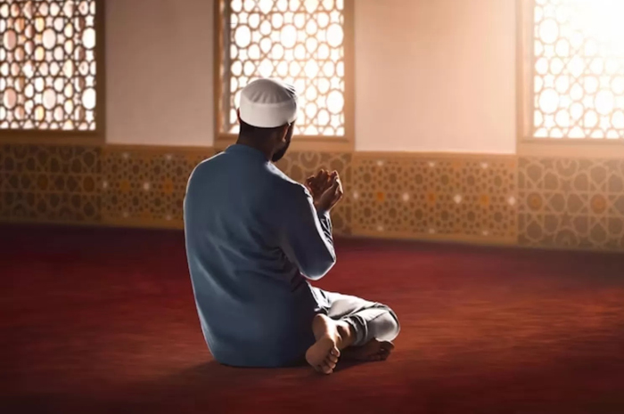 Ilustrasi orang sedang berdoa.