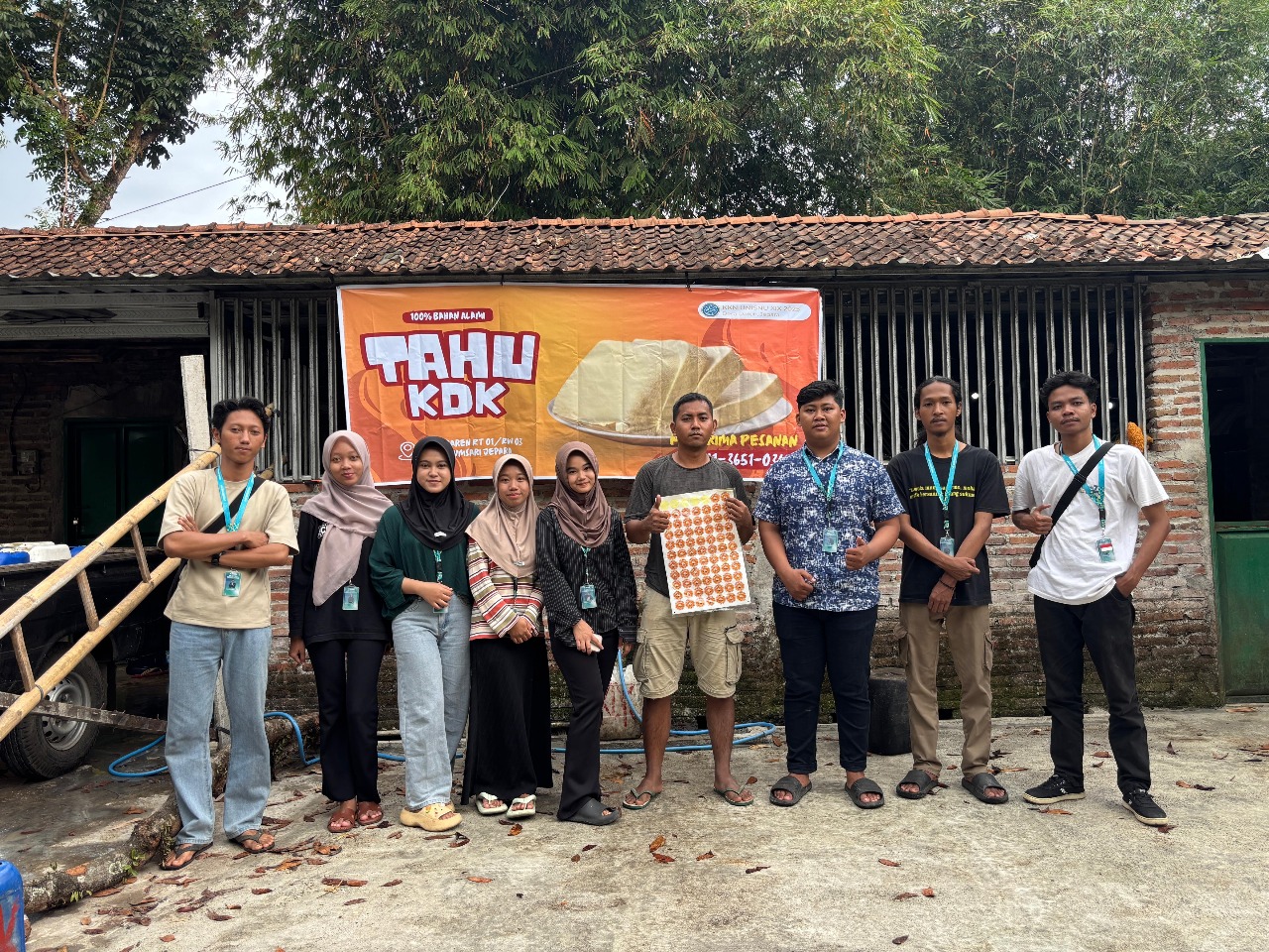 Tim KKN UNISNU Jepara lakukan pendampingan UMKM Tahu KDK Desa Daren Nalumsari Jepara