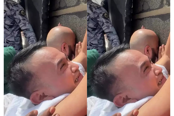Ruben Onsu menangis berhasil mencium Hajar Aswad.