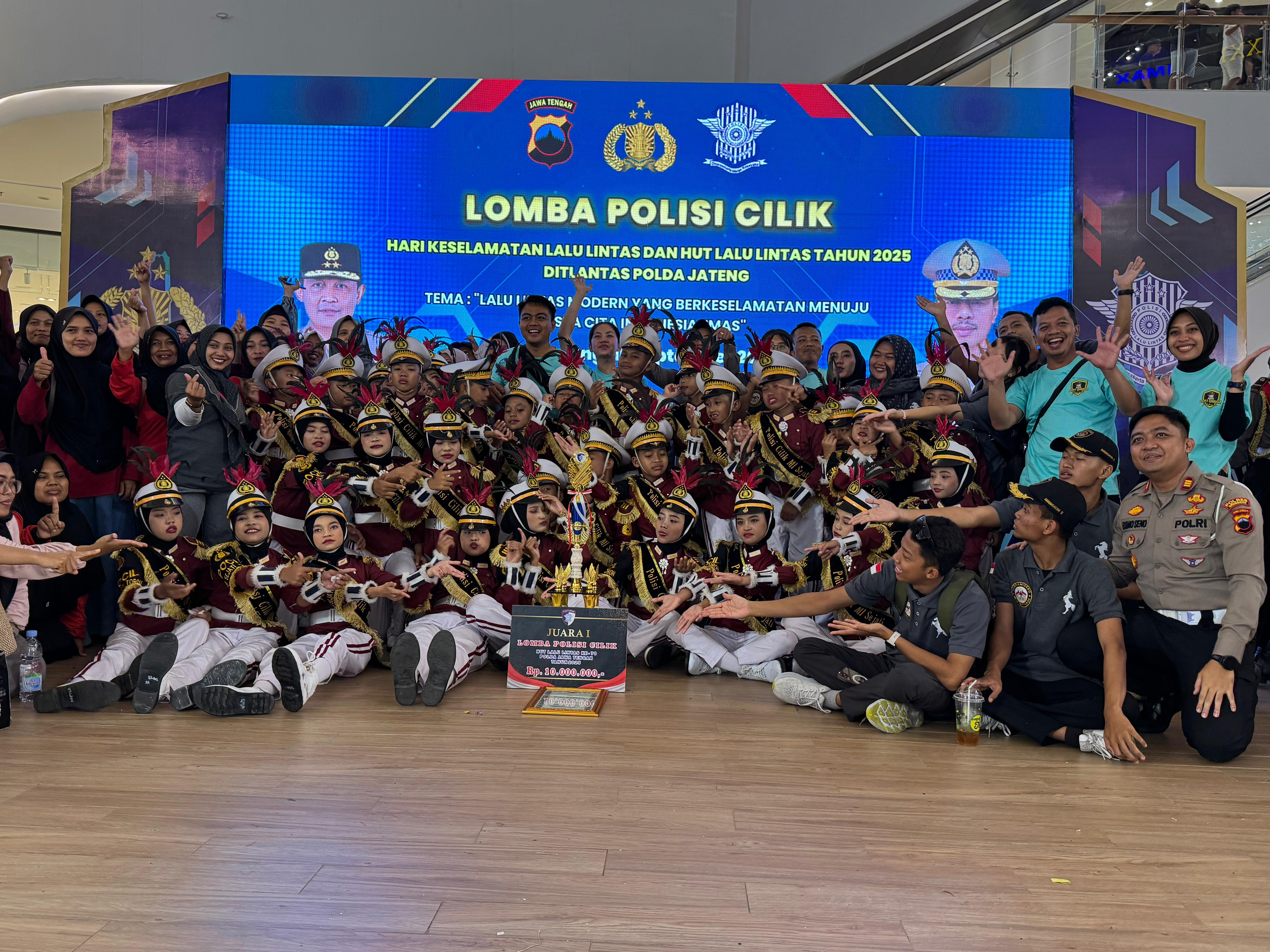 JUARA: Pocil Polres Grobogan berhasil mendapatkan juara 1 di tingkat Polda Jateng, pada Rabu (10/9).