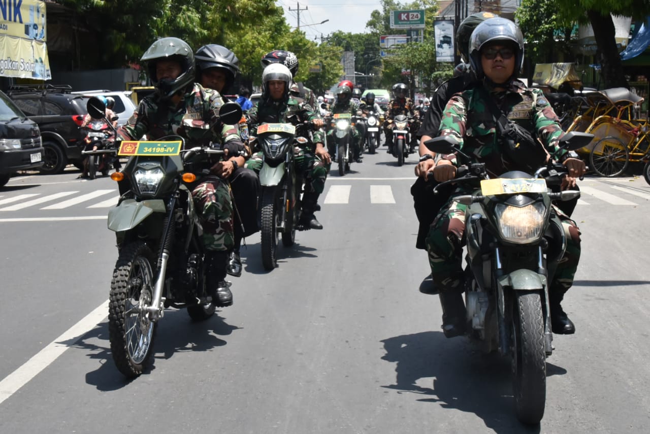 PATROLI: Patroli gabungan dilakukan di sejumlah titik.