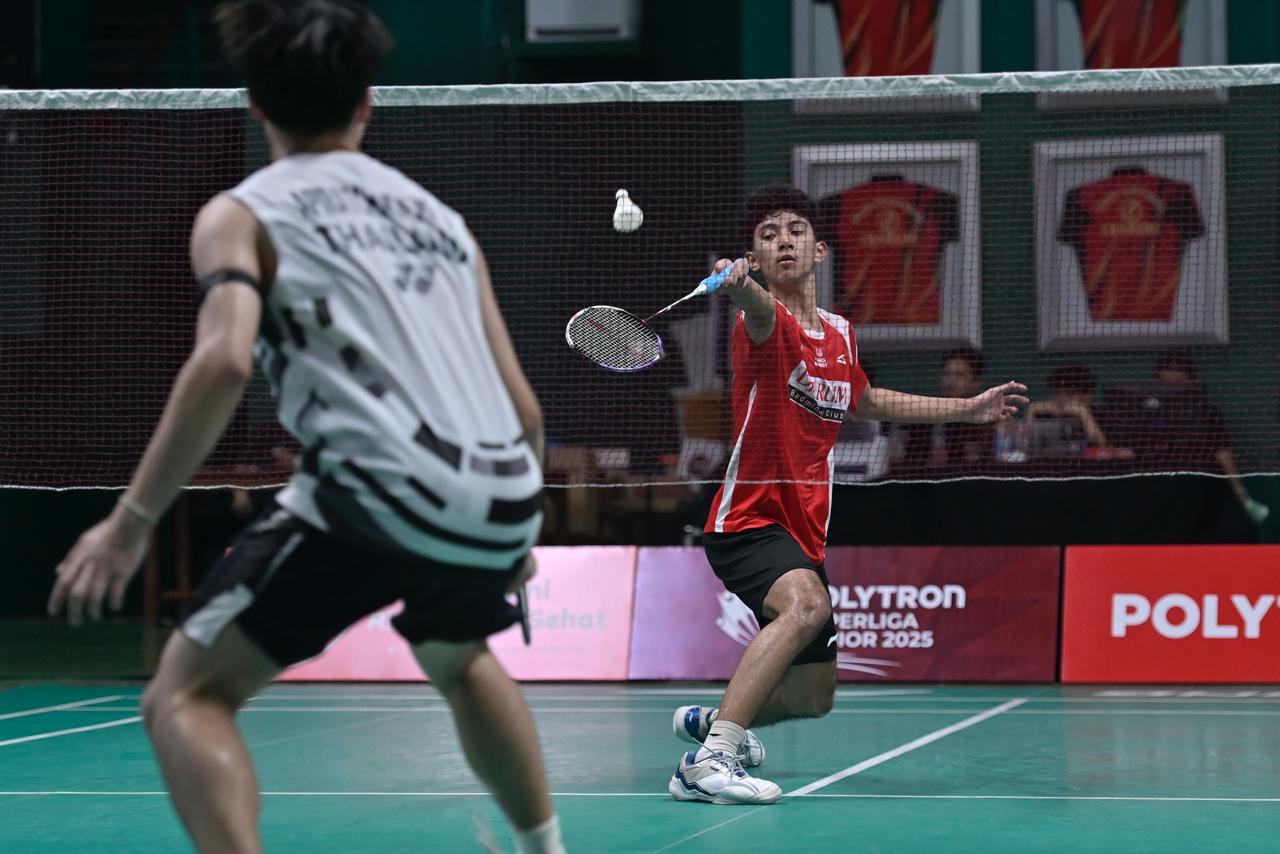 PERTAHANKAN GELAR: Peserta mengikuti kejuaraan Polytron Superliga Junior 2025.