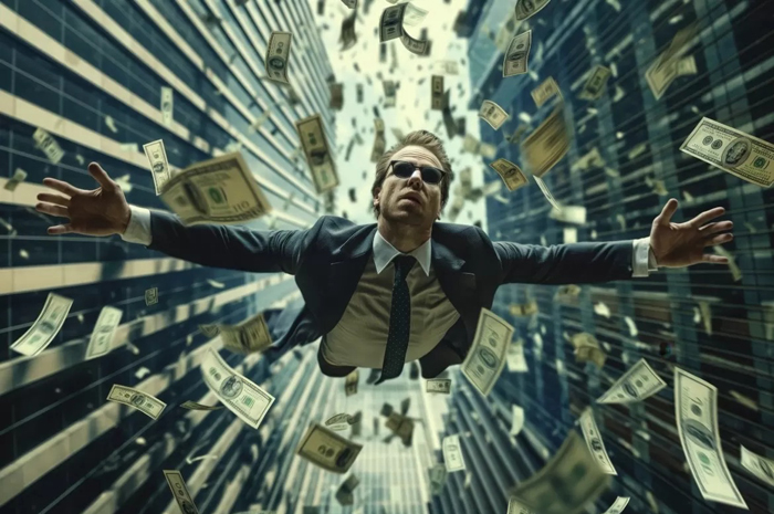 Ilustrasi&nbsp;orang yang memiliki rezeki melimpah.