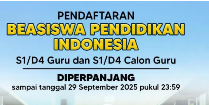 Poster : pendaftaran BPI 2025 resmi diperpanjang