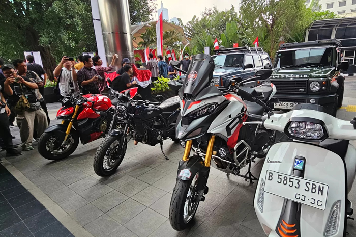 Motor gede bermerk Ducati Scrambler milik Wakil Menteri Ketenagakerjaan (Wamenaker) Immanuel Ebenezer alias Noel bodong, diduga agar kepemilikannya tak terlacak.