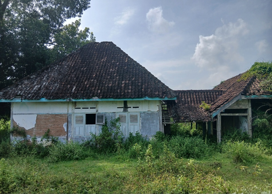 TERLANTAR: Cagar Budaya Stasiun Penelitian Manusia Purba Teer Harr dan GHR Von Koenigswald di Dusun Ngandong, Desa Nglebak, Kecamatan Kradenan.