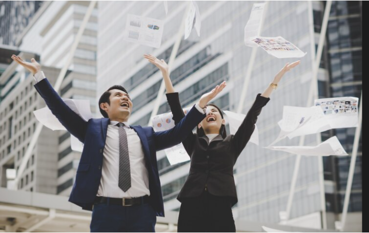 Ilustrasi sukses dalam berbisnis