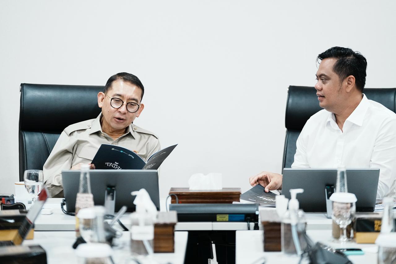 SOLID: Menteri Kebudayaan Fadli Zon bersama Bupati Jepara Witiarso Utomo.