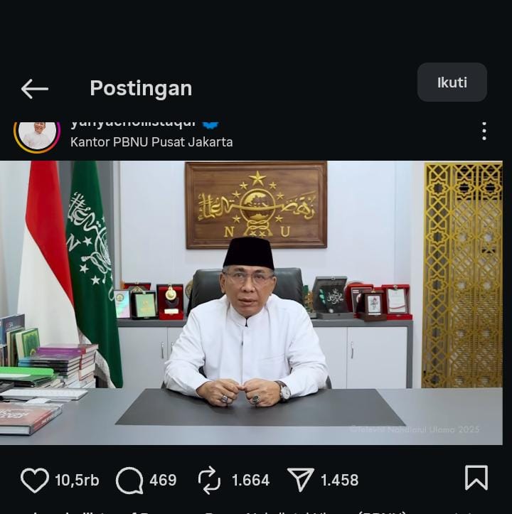 Tanggapan Gus Yahya