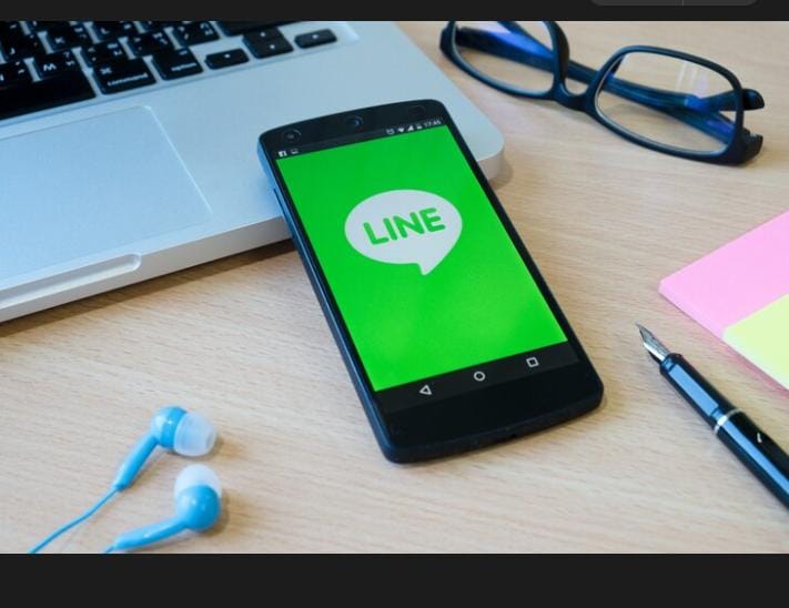 ilustrasi aplikasi Line